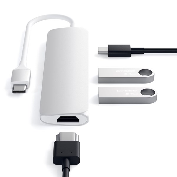 Adaptador Hub Satechi  P/ Apple Macbook USB-C HDMI 4K
