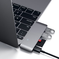 Adaptador Satechi, USB-C Hub Passthrough