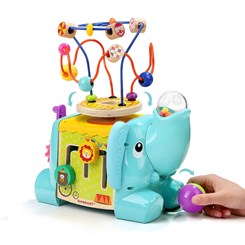 Brinquedo Educativo 5 in 1, Cubo Elefante