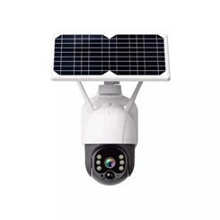Câmera De Segurança, Painel Solar - Wi-Fi, Sem Fio - Prova d' água