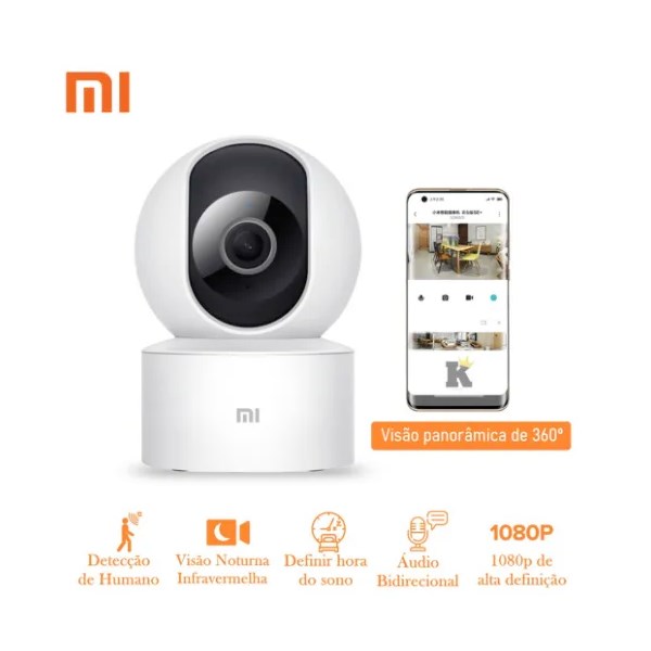 Câmera  Xiaomi Mi 360° Full HD Wi-Fi + Microfonerofone