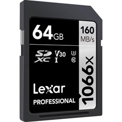 Cartão de Memória Lexar 1066X / 160-70 MB/S, C10 U3