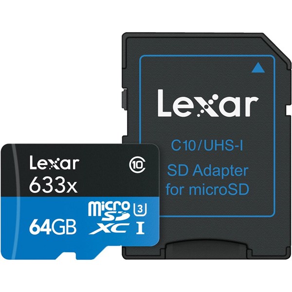 Cartão de Memória Lexar 633X 100-30 MB/S C10 U3