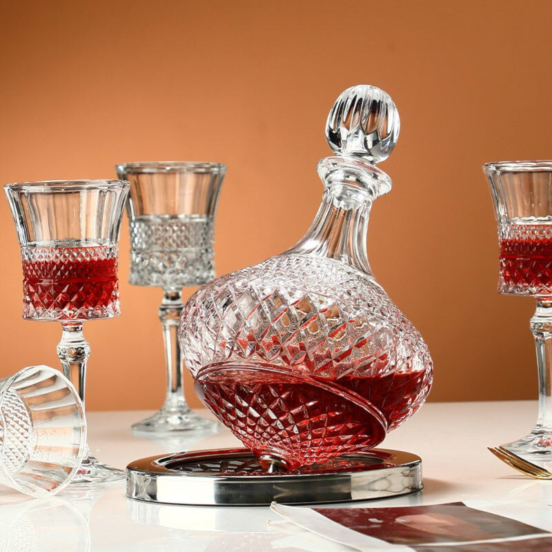 Decanter De Vinho Com Base Girat ria