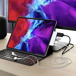 Hub para iPad Pro 2018, USB Hyper HD319E HyperDrive  4 Em 1
