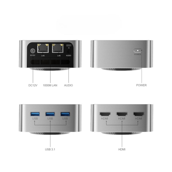 Mini PC T8 Pro Plus Intel Celeron N5095 - Balbino Shop