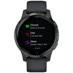 Relógio Cardíaco Garmin Vívoactive 4S, Wi-Fi e Bluetooth - Preto