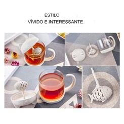 Xícara de chá com Filtro Infusor  250ml